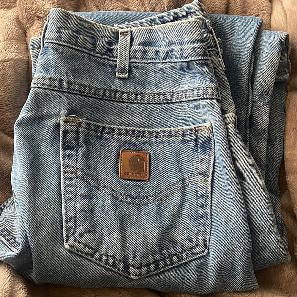 Carhartt flannel lined jeans